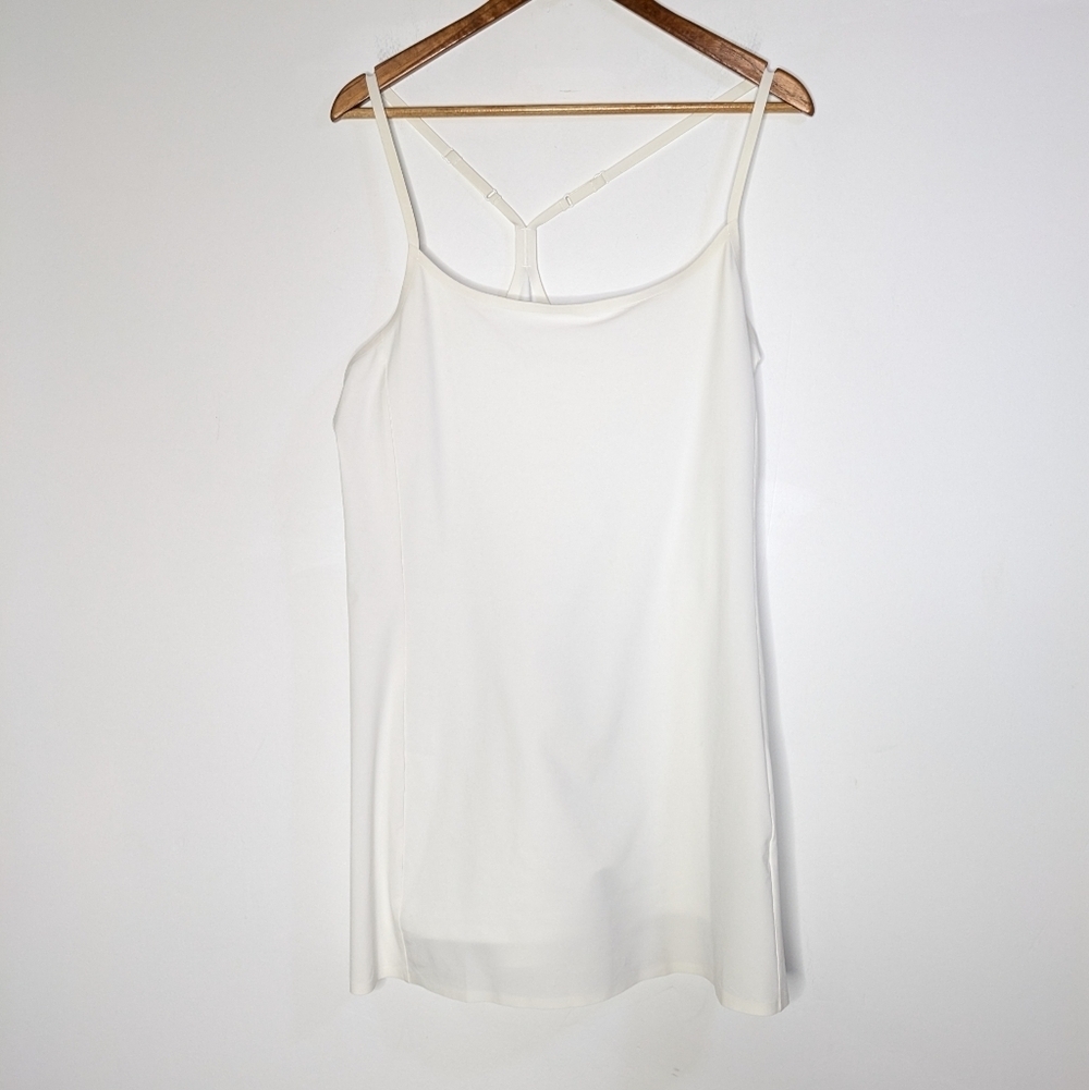 NWT TnAction Move Spin White Spaghetti Strap Skort Dress L